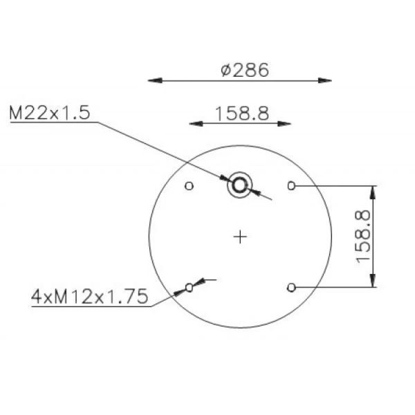 Пневморесора 813MB SAF/ROR без стакана 00992346 фото