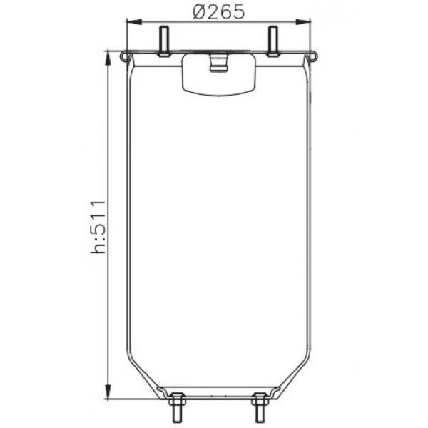 Пневморесора 813MB SAF/ROR без стакана 00992346 фото